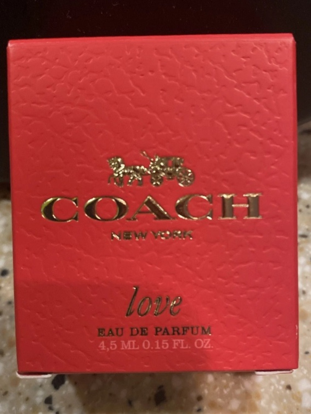 COACH "love" Eau de Parfum EDP Perfume Mini Splash 0.15 oz/4.5 mL NEW